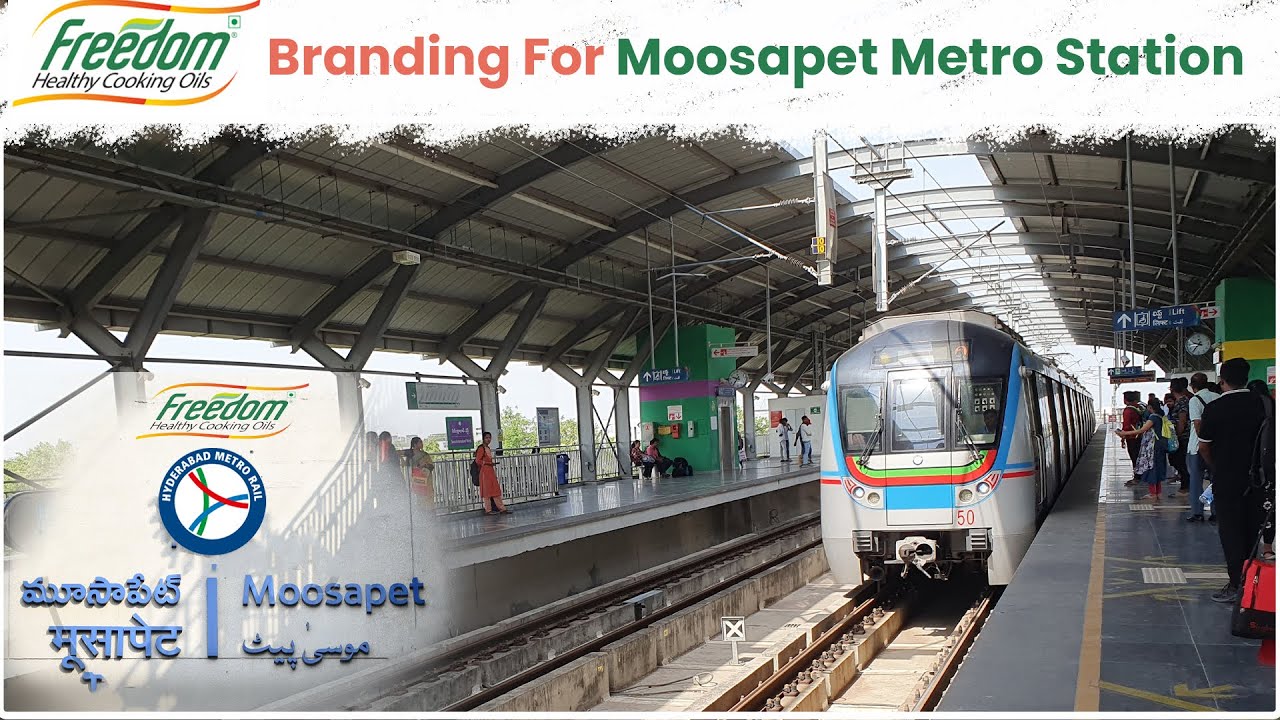 Freedom Healthy Cooking Oils Unveils Branding at Moosapet Metro Station ...