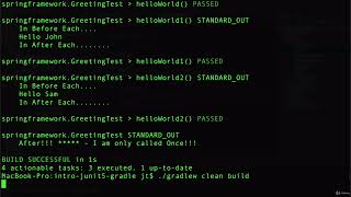 4.9  Running JUnit 5 Tests from Command Line with Gradle