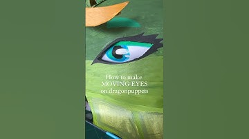 How to make moving eyes on a dragonpuppet🐉👁️ // #tutorial #dragonpuppets ||