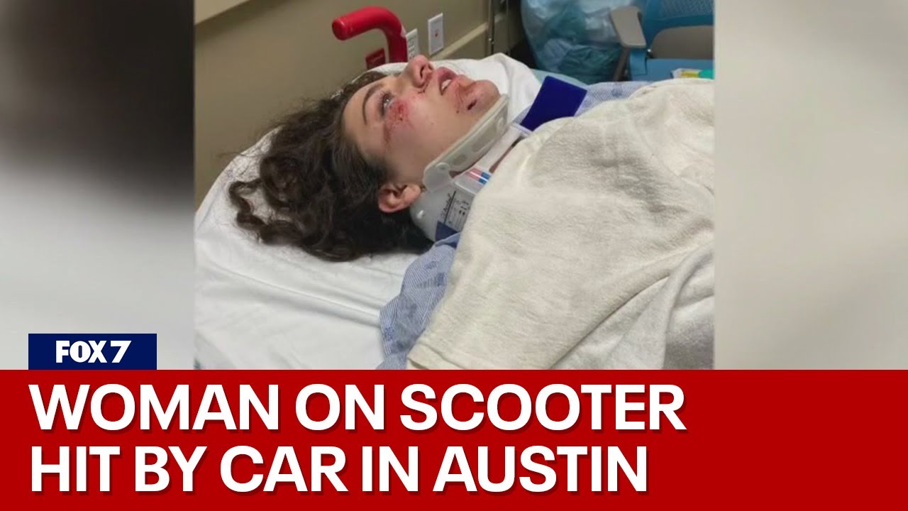 Woman hit by car while riding scooter in Austin | FOX 7 Austin - YouTube