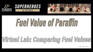 Testing The Fuel Value Of Paraffin