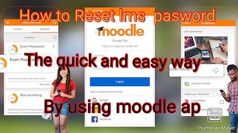 How to reset lms pasword by using moodle ap on mobile 📲 quick and easy way 2021