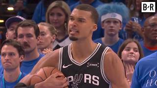 Victor Wembanyama Seals Game 1 vs. OKC With 2 Dunks & a Block in Double OT screenshot 5