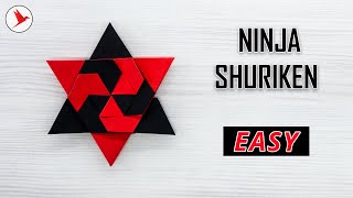 How To Make A Realistic Origami Shuriken - Ancient Ninja Star Tutorial