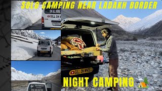 CAMPING NEAR LADAKH BORDER | SOLO NIGHT CAMPING | ALL INDIA  ROAD TRIP