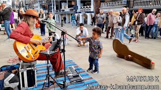 BOTTLENECK BLUES  a UNIQUE version of ‘Sixteen Tons’ on the Street in Chester