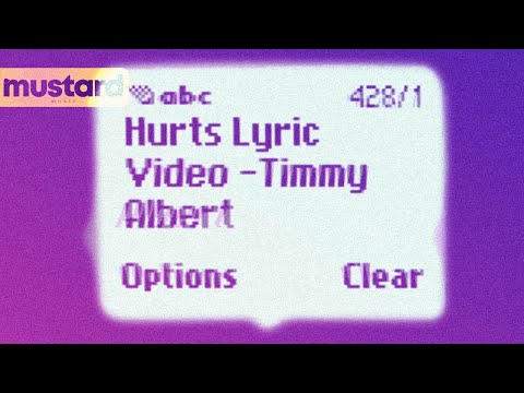 Timmy Albert - HURTS (Official Lyric Video)