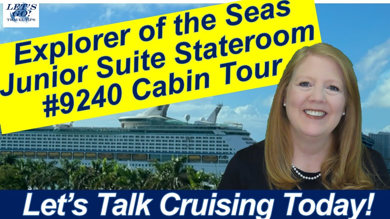 CRUISE NEWS! ROYAL CARIBBEAN EXPLORER OF THE SEAS JUNIOR SUITE STATEROOM CABIN TOUR