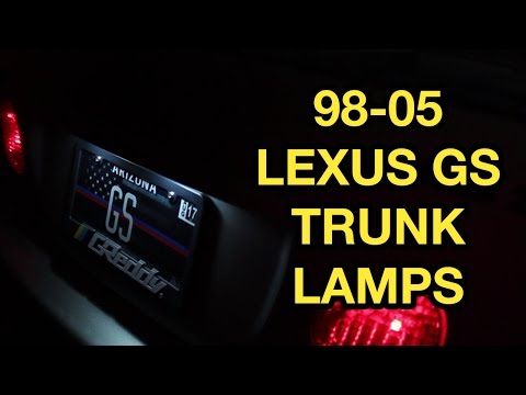 1998-2005 Lexus GS License Plate Light Bulb Replacement