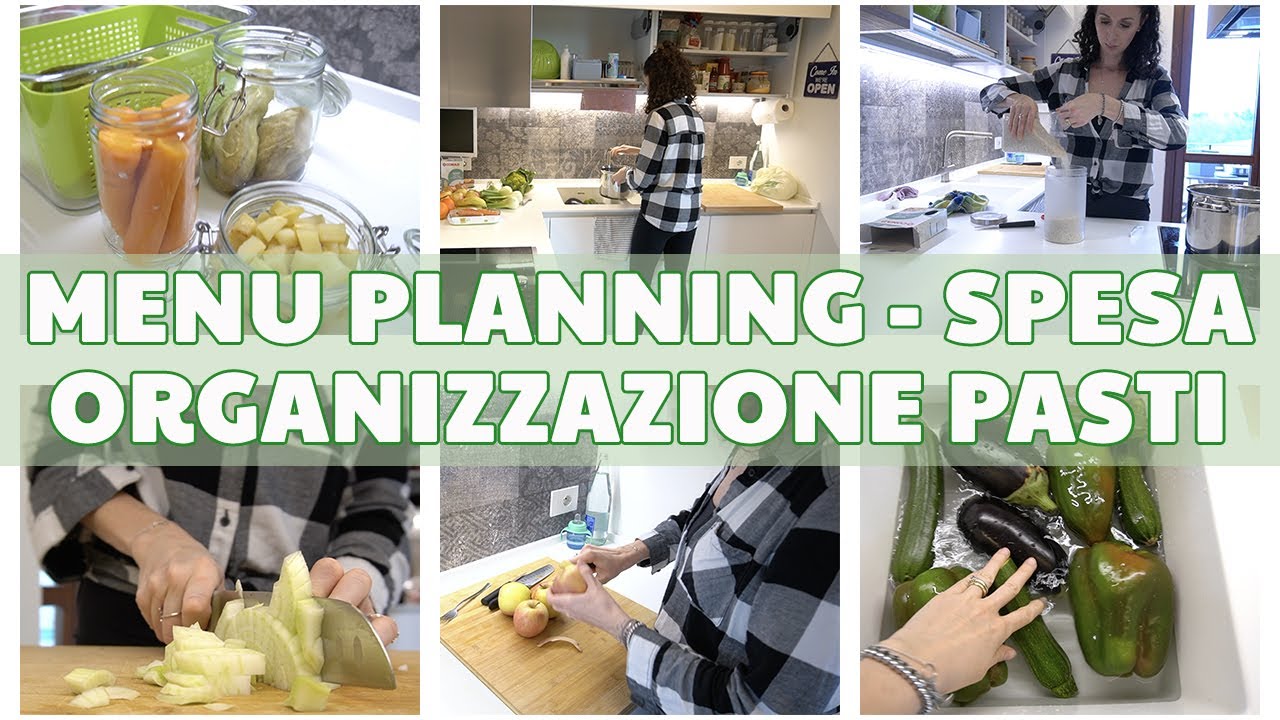 MENU PLANNING, SVUOTA LA SPESA E ORGANIZZAZIONE PASTI | MEAL & INGREDIENTS PREP | Giuly T