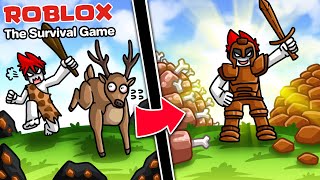 Roblox : The Survival Game 🧔🏻 วิธีเอาชีวิตไม่รอดฉบับมนุษย์ยุคหิน !!!!