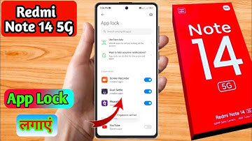 how to lock app in redmi note 14 5g, redmi note 14 5g me app lock kaise kare
