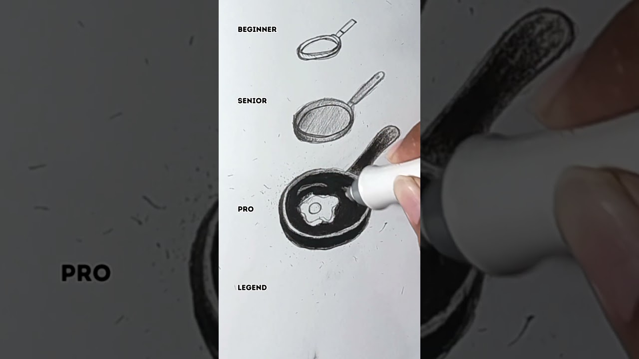 How to Draw Cooking Pan 🍳 ✏️ 