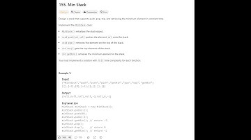 LeetCode 155: Min Stack | Solution Explained |