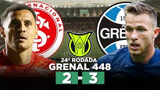 GREMIO VOLTA A VENCER UM GRENAL APOS DOIS ANOS E MEIO INTERNACIONAL 2 x 3 GREMIO