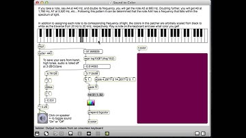 Sound to Color in Max MSP