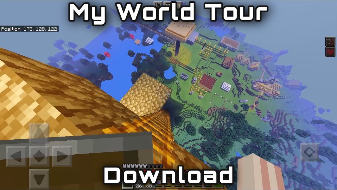Minecraft PE My Minecraft survival World Tour And Download - YouTube