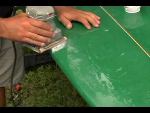 Surfboard ding repair - YouTube