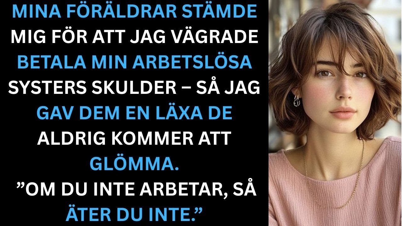 Jag hade precis satt mig vid matbordet hemma hos mina föräldrar när mamma lade ner gaffeln och tittade rakt på mig. Hon sa att jag behövde betala av min systers skuld. Helt lugnt. Som om hon bad...