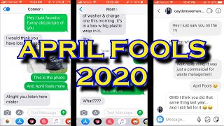 TEXTING JOKES AND PRANKS to my friends and family on April Fools 2020