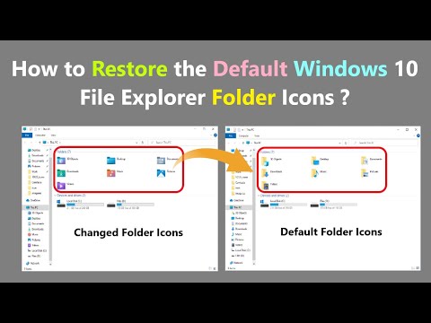 How to Restore the Default Windows 10 File Explorer Folder Icons ?