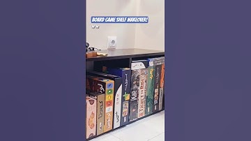 Because even board games need a cozy home🎲#BoardGameShelf #Organizing#BeforeAndAfter #TidyVibes#asmr