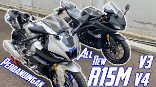 COMPARE R15M V4 & V3 - Bahas Detail Perbedaan Design, Harga, dan Fitur | All New R15M