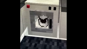 Minecraft washing machine.Mr crayfish furniture mod.