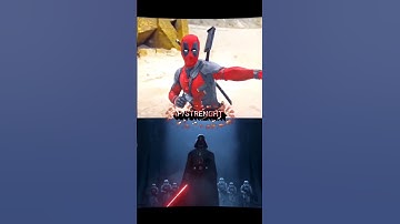 Deadpool (MCU) Vs Darth Vader (SW-PRIME) #deadpool #darthvader #wolverine #anakin #movies #comics