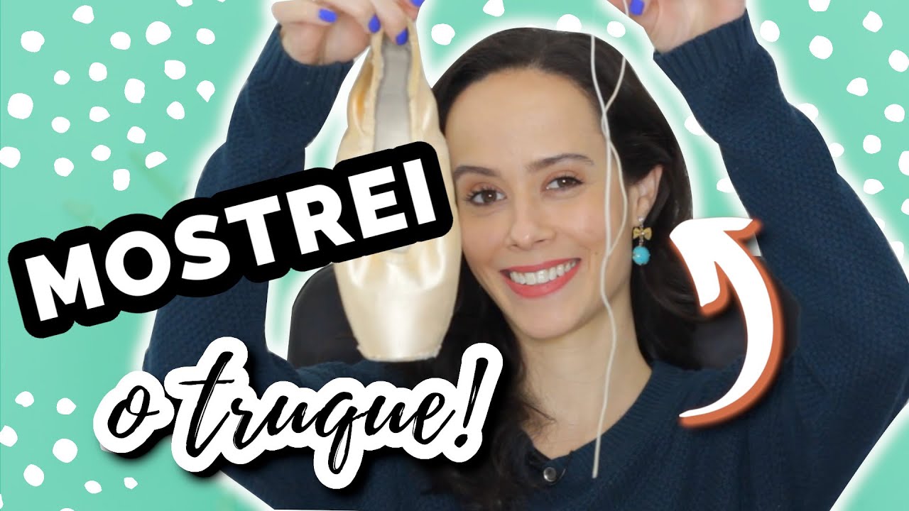 Mostrei COMO PASSAR O ELÁSTICO QUE SAIU DA SAPATILHA DE PONTA! - Dica boa para consertar!