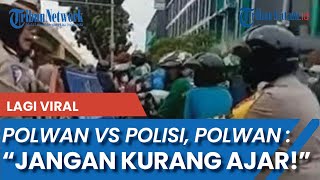 Polwan Bentak Polisi yang Ngotot Lewati Jalur PPKM