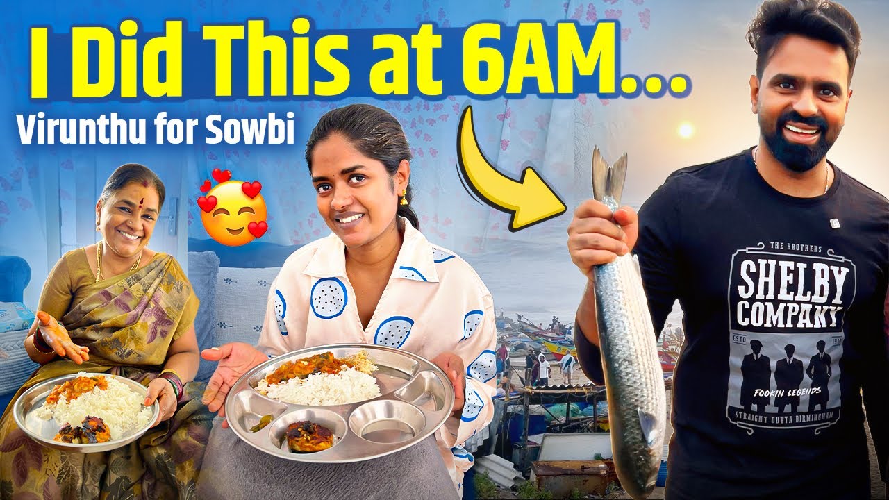 Special Virunthu for Sowbi 🍲 | 6AM Kovalam Surprise After Delivery 💙 | Gowti Sowbi