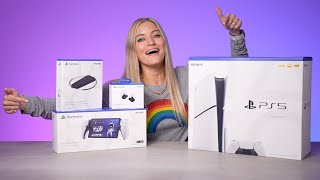 New PlayStation Accessories Haul! PS5 Slim, PlayStation Portal, Pulse Explore Earbuds by iJustine 112,038 views 4 months ago 4 minutes, 19 seconds