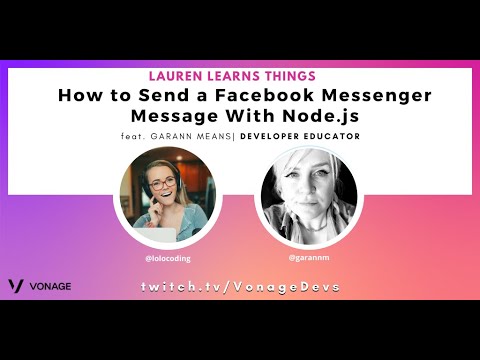 How to Send a Facebook Messenger Message With Node.js | Lauren Learns Things