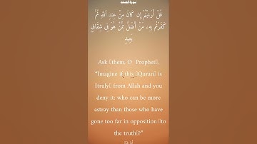 سورة فصلت من الأية 51 الى 53 ياسر الدوسري