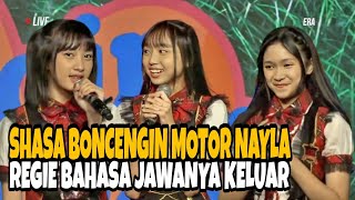 Funny!! Shasa rides on the Nayla JKT48 motorbike, Regie gen 12 Javanese language comes out