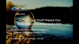 Are You Future Proof? Prepare Your Radio Stations For A Successful 2021