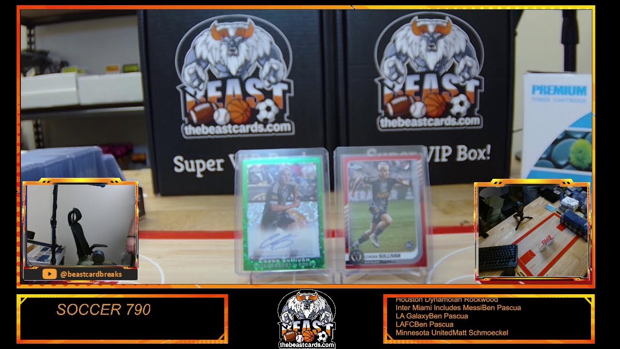 BEAST SPORTS CARD BREAKS MLB 574, Soccer 790, Soccer 792, MLB 576