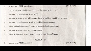 3rd sem Artificial intelligence question paper tumkur University nep 2023