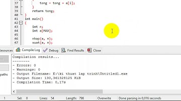Bài tập: Tính tổng các phần tử trong mảng.