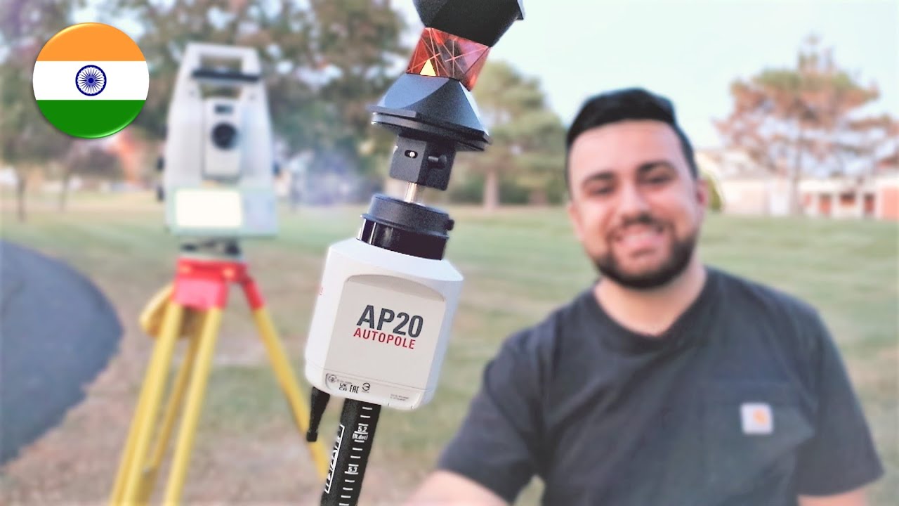 [Hindi] How Accurate is the Leica AP20 AutoPole with a Surveying Total Station
