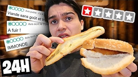 JE MANGE LES PIRES FASTFOOD PENDANT 24H !