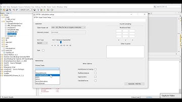DFTB+ Input script Writer in DJMol