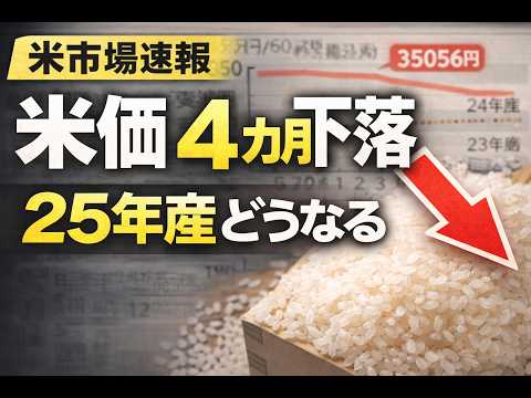 米相場が4カ月下落　2025年産価格は本当に崩れるのか