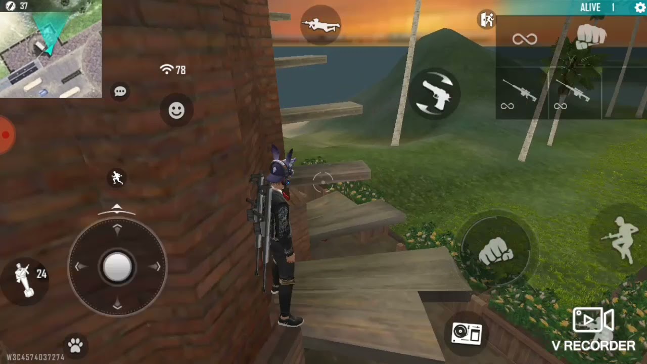 How to climb the windmill in training ground in Free Fire 🔥🔥