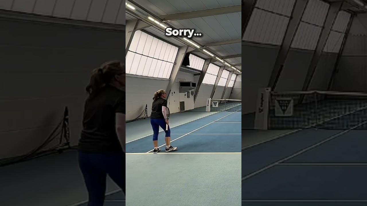 Do you always say sorry #tennisfun