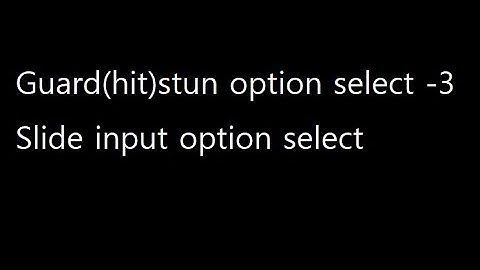 KOF 15 option select -3 (slide input)