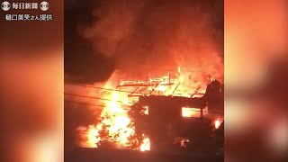 福岡市でアパート火災、1人死亡　複数の民家に延焼