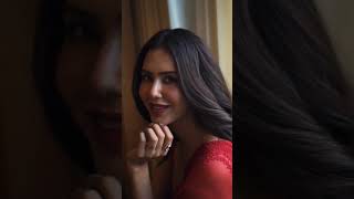 Sonam Bajwa Hot Saree Look Panjabi Red
