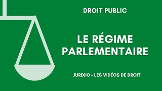 The parliamentary regime